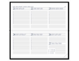 Diary Select Zakagenda 2022 Pointer met Leder Rundbox omslag en wit papier